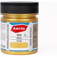 Karin Ebru / Papiermarmer Verf - Metallic Goud - 105 ml