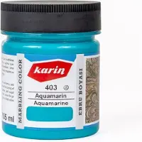 Karin Ebru / Papiermarmer Verf - Aquamarijn - 105 ml