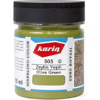 Karin Ebru / Papiermarmer Verf - Olijfgroen - 105 ml