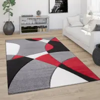 Paco Home Vloerkleed Woonkamer Laagpolig Modern 3D Look Contour Gesneden Abstract Patroon 120x170 cm