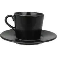 Bonna Espresso kopjes & schotel notte neat porselein set van 6