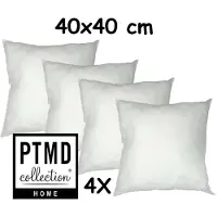 Ptmd - Vulkussen - Binnenkussen - Voor sierkussens - Rijkelijk gevuld met hollow Fill - 40 x 40 cm - 4 stuks