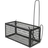 Merkloos Alma Garden Diervriendelijke muizenval/rattenval - 1x stuks - zwart - metaal - 28 x 11 cm - Knaagdierenbestrijding