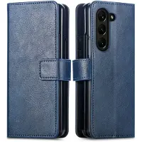 IMoshion Luxe Bookcase voor de Samsung Galaxy Z Fold 6 - Donkerblauw