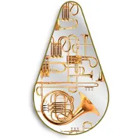 Seletti Gold Frame Pear Spiegel Trumpets