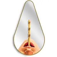 Seletti Gold Frame Pear Spiegel Drill