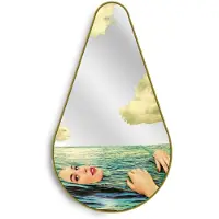Seletti Gold Frame Pear Spiegel Sea Girl