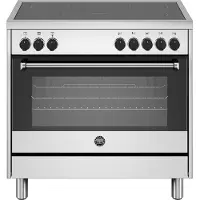 Bertazzoni MPL95I1EXP fornuis 5-pits inductie fornuizen - rvs zuinig energieklasse A - 90 cm breed inductiefornuis