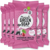 Marcel's Green Soap Schoonmaakdoekjes - Patchouli & Cranberry - 6 x 60 stuks