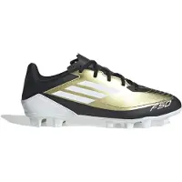 Adidas F50 Messi Club Gras / Kunstgras Voetbalschoenen (FxG) Goud Zwart Wit