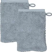 Cawö Washandje Pure Uni Sea (Set van 6)