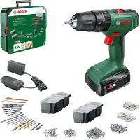 Bosch 06039D810C Accu-klopboor/schroefmachine 18 V 1.5 Ah Li-ion Incl. accu, Incl. lader, Incl. koffer, Incl. accessoires