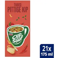 Knorr Cup-a-Soup Thaise Pittige Kip 175 ml (21 stuks)