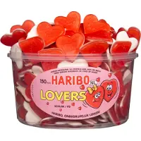 Haribo Liefdesharten grootverpakking (150 stuks)