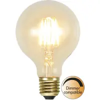 Valotorni Globelamp G80 - E27 - 1.6W - Super Warm Wit <2200K - Dimbaar - Filament - Helder