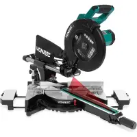 Vonroc PRO Afkortzaag 2200W – 255mm | Radiaal Kap- en verstekzaag – met laser & led - multi material