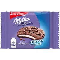 Milka Cookies Sensations Oreo - Chocolade Koekjes 24 x 52g - Chocoladekoeken - Chocolade - Snack