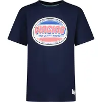Vingino T-shirt Hon met logo donkerblauw Jongens Katoen Ronde hals Logo - maat 152