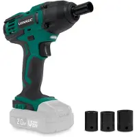 Vonroc Accu slagmoersleutel 20V – 150Nm – Incl. 4 moerdoppen | Excl. Accu en snellader