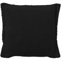 Dutch decor - OTIS - Kussenhoes 45x45 cm - effen kleur - unieke stof - Raven - zwart