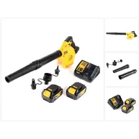 DeWalt DCV 100 M2 18 V accu/bladblazer + 2 x DCB 182 4.0 Ah accu + DCB 115 lader