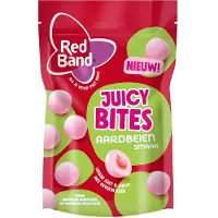 Red Band Juicy bites strawberry - aardbeienvulling - 8x145g