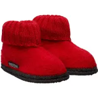 Bergstein Cozy pantoffel Rood Jongens/Meisjes Wol Effen - maat 28