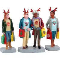 Lemax Girls christmas shopping trip set of 3 kerstfiguur