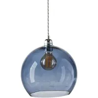 Ebb & Flow Rowan Hanglamp Deep blue | Silver | Ø 28 cm E27 IP20