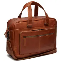 The Chesterfield Brand Singapore Laptoptas 15-15,6 inch - Echt leer - Cognac