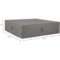 Madison Loungesethoes Grey 205x100x70 cm