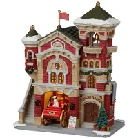 Lemax Union Fire Co. battery operated Led Kerst