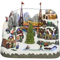 Lumineo LED scenery l24.50b37.5h33 cm multi kerstverlichting