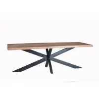 Natur24 eetkamertafel sturdy spider 220 cm mangohout -