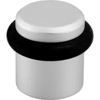 Hermeta Bodentürpuffer 4735 Ø 39 mm Höhe 36 mm Aluminium silberfarbig matt eloxiert Dübelmontage