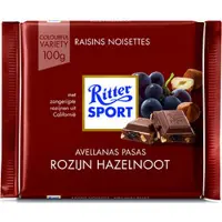 Ritter Sport Rittersport Rozijn Hazelnoot 12x