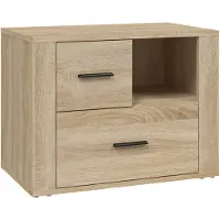 vidaXL Nachtkastje 60x36x45 cm bewerkt hout sonoma eikenkleurig