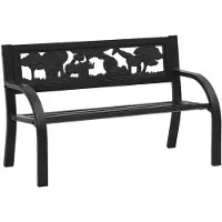 vidaXL Kindertuinbank 86 cm staal