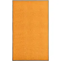 vidaXL Deurmat wasbaar 90x150 cm oranje