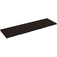 vidaXL Wandschap behandeld massief eikenhout donkerbruin
