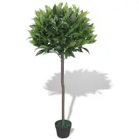 vidaXL Kunst laurierboom plant met pot 125 cm groen