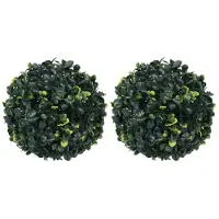 vidaXL Kunstbuxusbollen 2 st 22 cm
