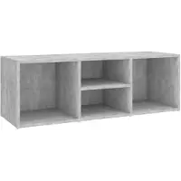 vidaXL Schoenenopbergbank 102x35x35 cm bewerkt hout betongrijs