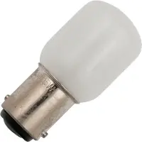 Schiefer BA15d Buis Gloeilamp | 15W 2700K 90lm 220V/230V | Dimbaar Mat