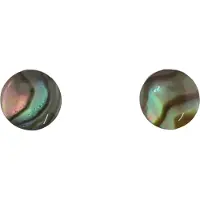 Behave - Oorbellen - Oorstekers - Schelp - Blauw-groen - 0.7 cm