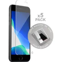 BigBen Interactive , Screenprotector geschikt voor iPhone SE 2022 / SE / 8 / 7 / 6S / 6 - [5 Stuks] Tempered Glass, Transparant