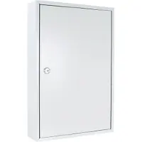 Rottner sleutelkast S 64, met cilinderslot, voor 64 sleutels, B 380 x D 80 x H 550 mm, lichtgrijs