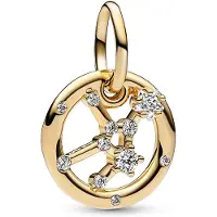 Pandora Hanger, Maagd dierenriem charm/bedels, (Gouden)