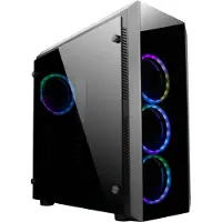 Chieftec Case Scorpion II GL-02B-OP ATX Black Glass