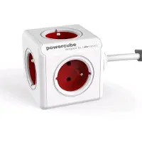 Allocacoc PowerCube Extended Red 3,0m cable (FR)